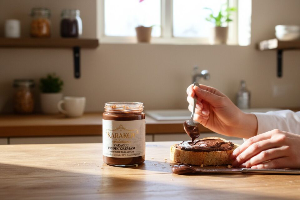 Karaköy Çikolatacısı%45 Fındıklı Kakaolu Fındık Kreması - Parçacıklı