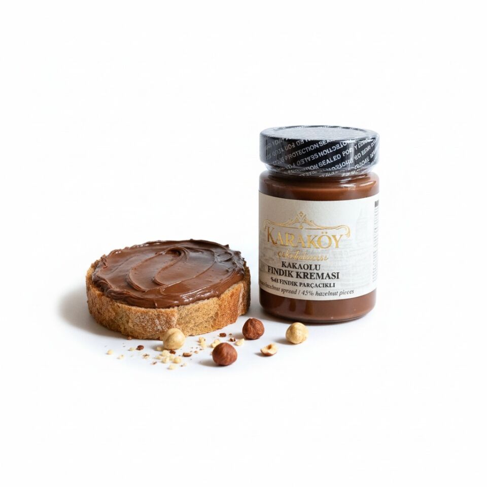 Karaköy Çikolatacısı%45 Fındıklı Kakaolu Fındık Kreması - Parçacıklı