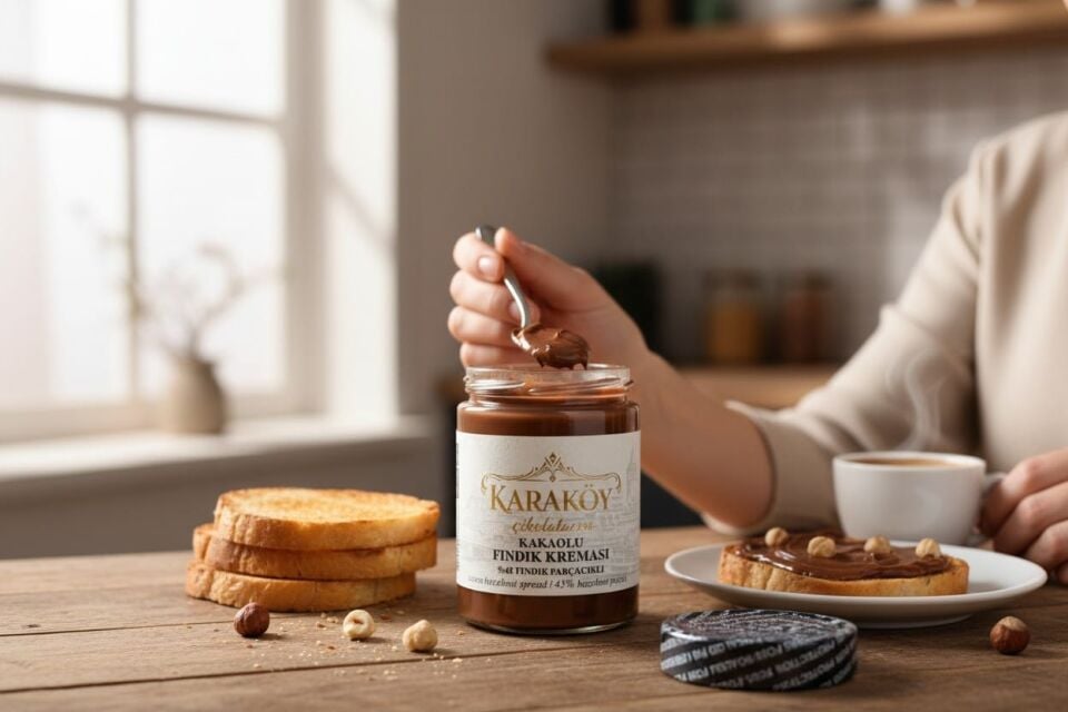 Karaköy Çikolatacısı%45 Fındıklı Kakaolu Fındık Kreması - Parçacıklı