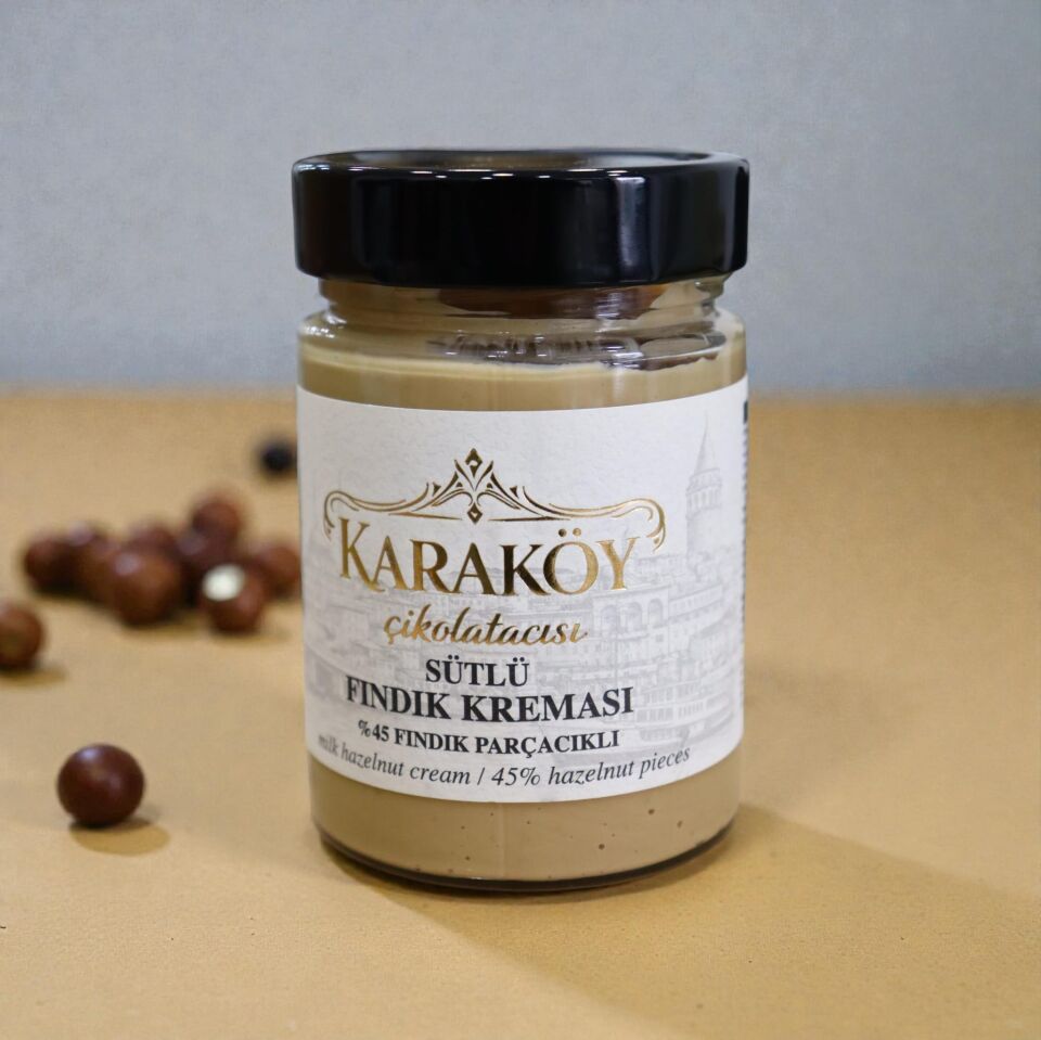 Karaköy Çikolatacısı %45 Fındıklı Sütlü Fındık Kreması 340g