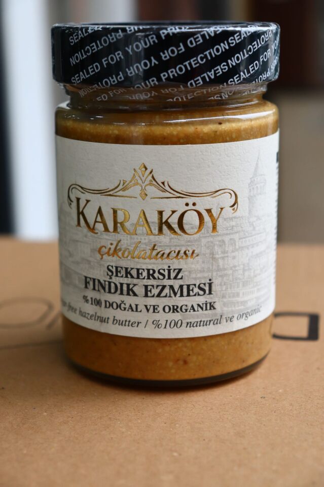 Karaköy Çikolatacısı Doğal Şekersiz Fındık Ezmesi – %100 Fındık, Katkısız