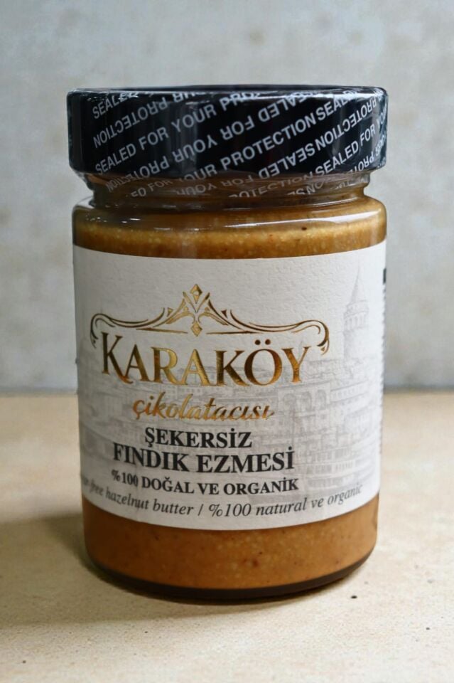 Karaköy Çikolatacısı Doğal Şekersiz Fındık Ezmesi – %100 Fındık, Katkısız