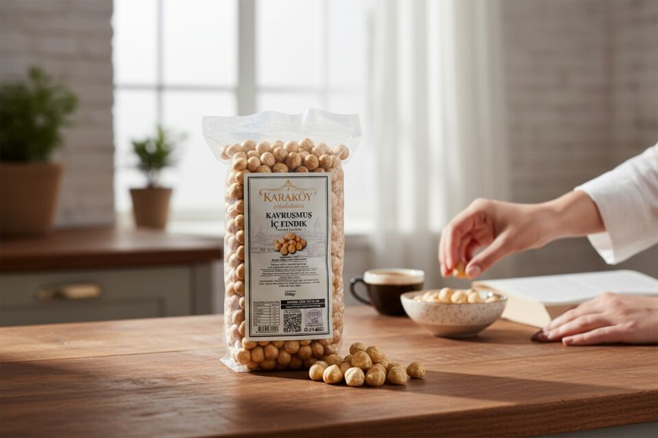 Karaköy Çikolatacısı Kavrulmuş Fındık 500g – Doğal ve Katkısız
