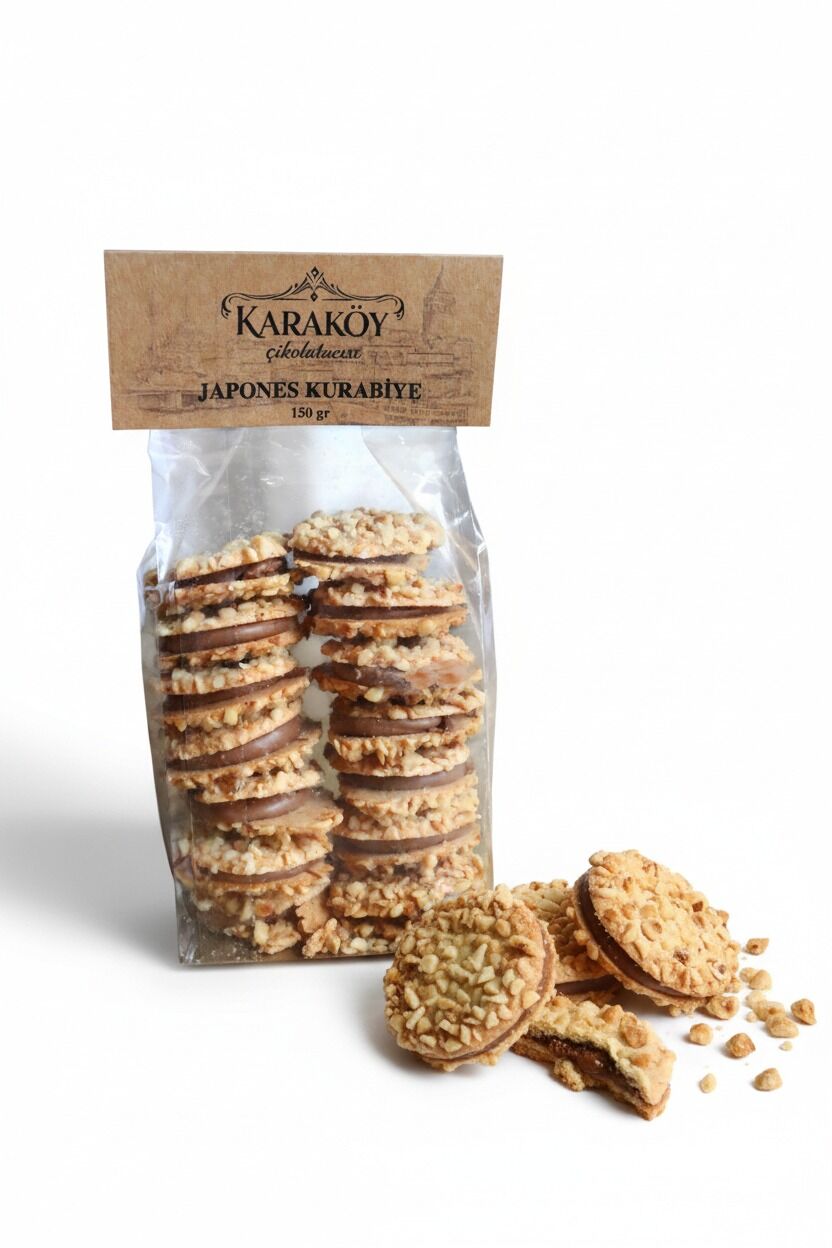 Karaköy Çikolatacısı Fındıklı Japones Kurabiye – Geleneksel Pastane Kurabiyesi